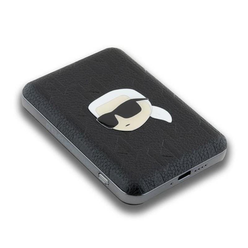 Karl Lagerfeld Karl Head Pin MagSafe - Wireless Power Bank 5000 mAh 15W (black) - 4