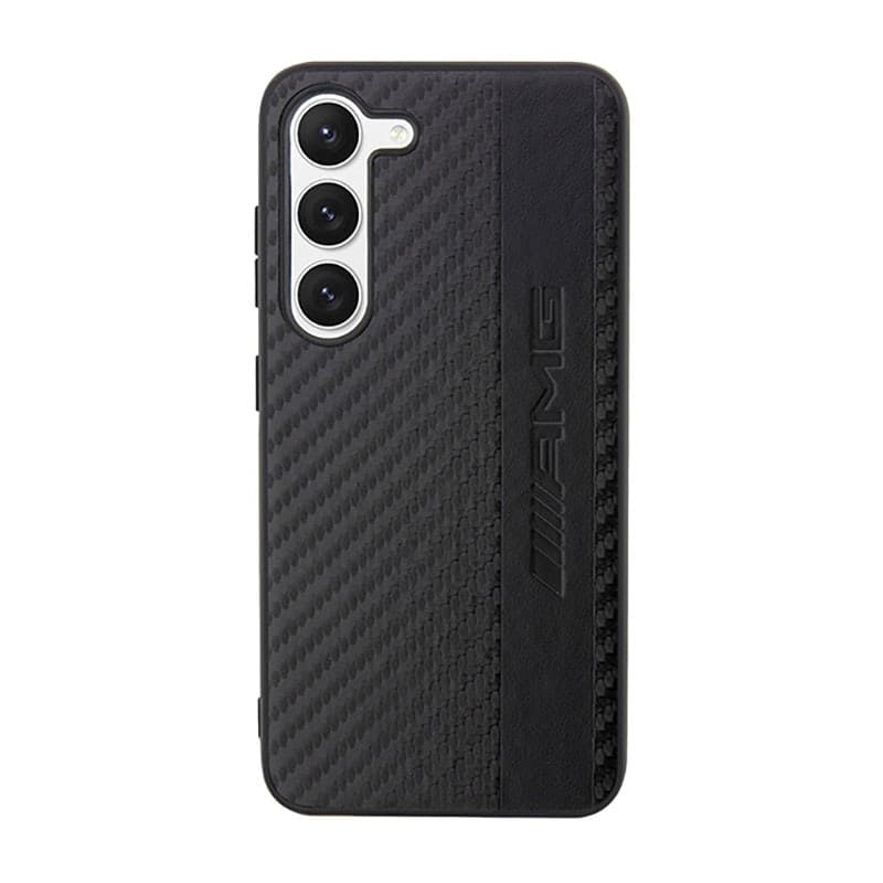 AMG Carbon Stripe & Embossed - Case for Samsung Galaxy S23 (Black) - 3