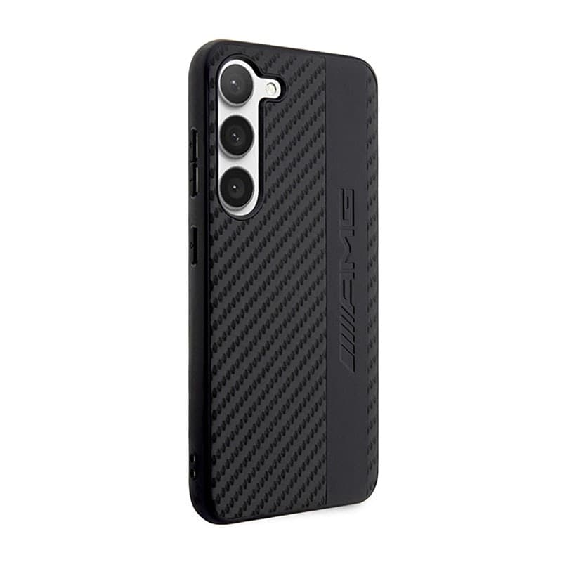 AMG Carbon Stripe & Embossed - Case for Samsung Galaxy S23 (Black) - 4