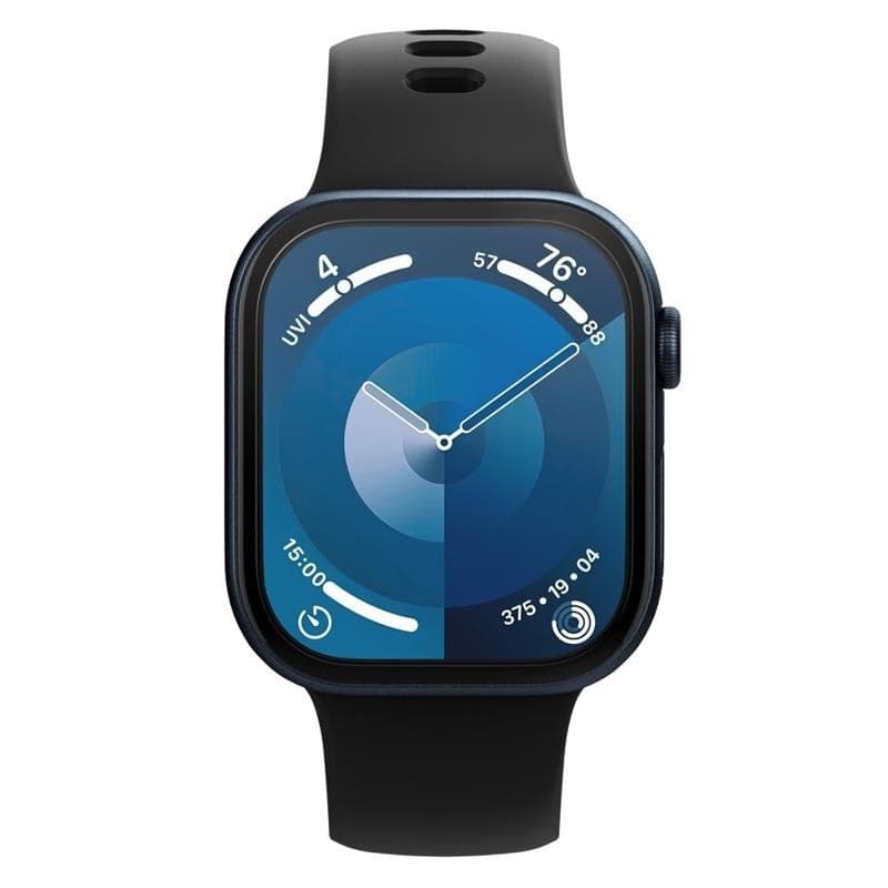 Spigen Elite Shield EZ Fit 2-Pack - Hybrid Glass Protector for Apple Watch 10 42 mm (Clear) - 2