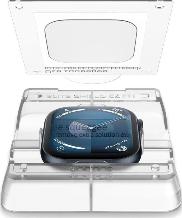 Spigen Elite Shield EZ Fit 2-Pack - Hybrid Glass Protector for Apple Watch 10 42 mm (Clear) - 3
