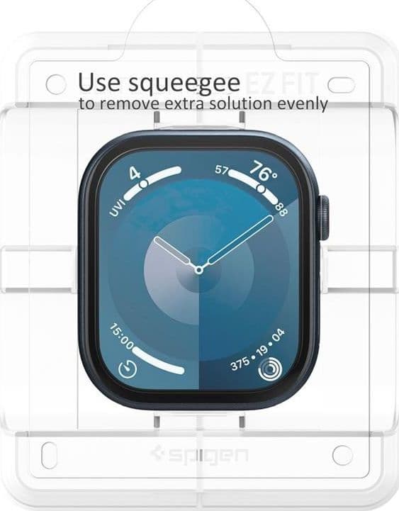 Spigen Elite Shield EZ Fit 2-Pack - Hybrid Glass Protector for Apple Watch 10 42 mm (Clear) - 4