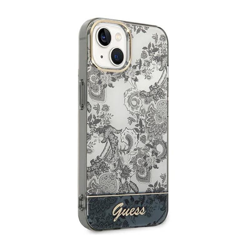 Guess Porcelain Collection - Case for iPhone 14 Plus (Grey) - 4