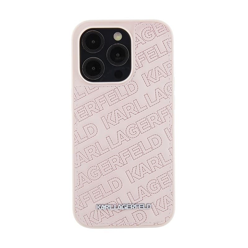 Karl Lagerfeld Quilted K Pattern - iPhone 15 Pro Max Case (pink) - 3
