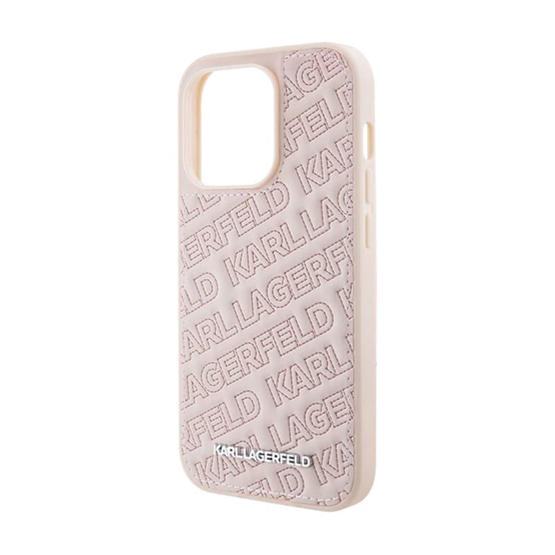 Karl Lagerfeld Quilted K Pattern - iPhone 15 Pro Max Case (pink) - 6
