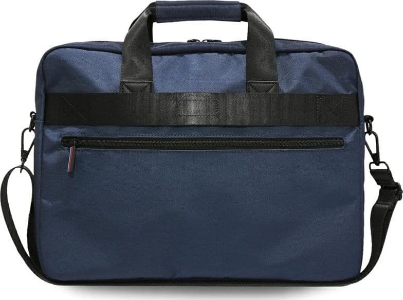 Borsa per notebook da 16" con tasche in nylon e logo in metallo BMW (blu navy) - 3