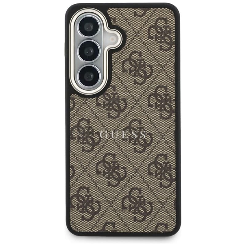 Custodia Guess 4G Embossed Ring MagSafe per Samsung Galaxy S26 (marrone) - 3