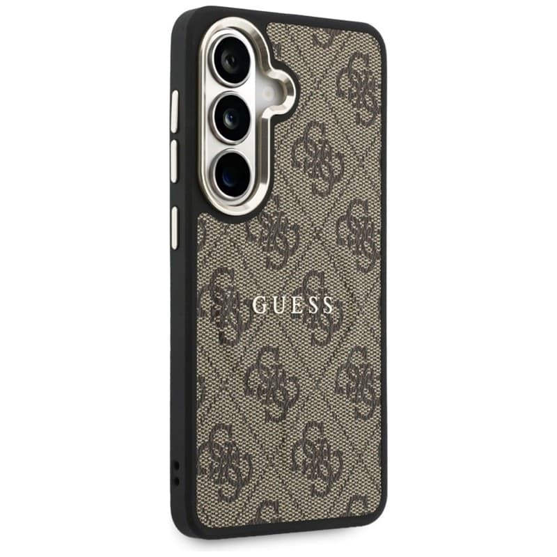 Custodia Guess 4G Embossed Ring MagSafe per Samsung Galaxy S26 (marrone) - 4