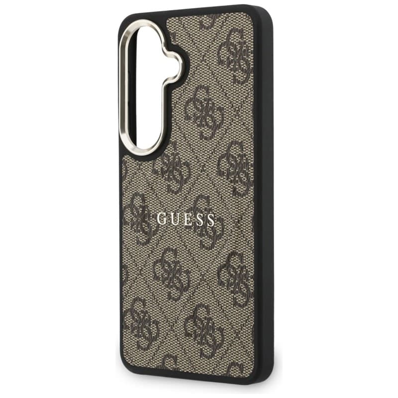 Custodia Guess 4G Embossed Ring MagSafe per Samsung Galaxy S26 (marrone) - 6
