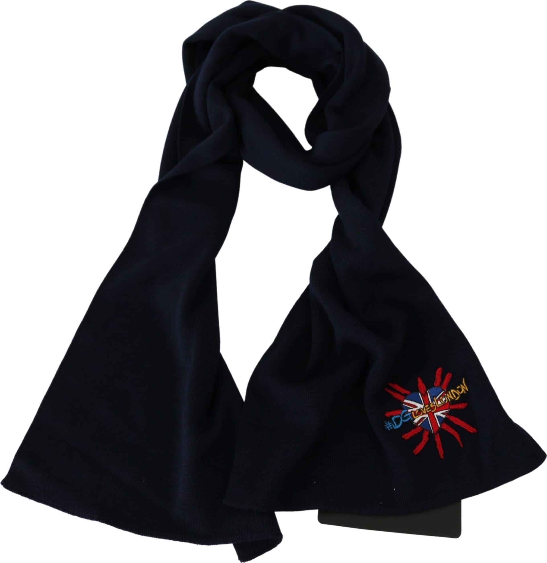 Dolce & Gabbana Blue #DGLovesLondon Wrap Shawl Wool Scarf - 3