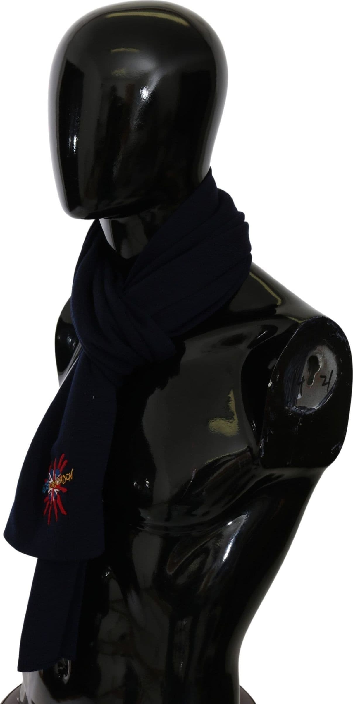 Dolce & Gabbana Blue #DGLovesLondon Wrap Shawl Wool Scarf - 4
