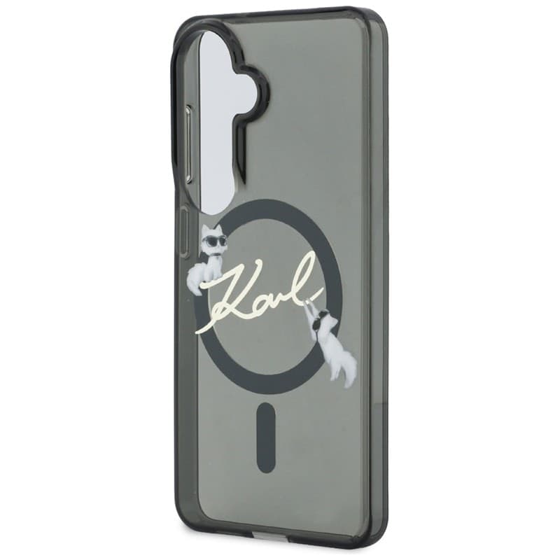 Karl Lagerfeld IML KC Script MagSafe - Custodia per Samsung Galaxy S26+ (nera) - 6