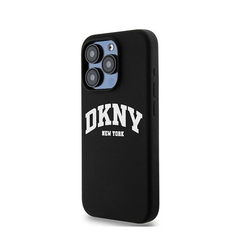 DKNY Liquid Silicone White Printed Logo MagSafe - Case for iPhone 15 Pro (black) - 2
