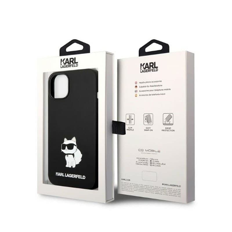Karl Lagerfeld Silicone NFT Choupette - Case for iPhone 14 Plus (Black) - 8