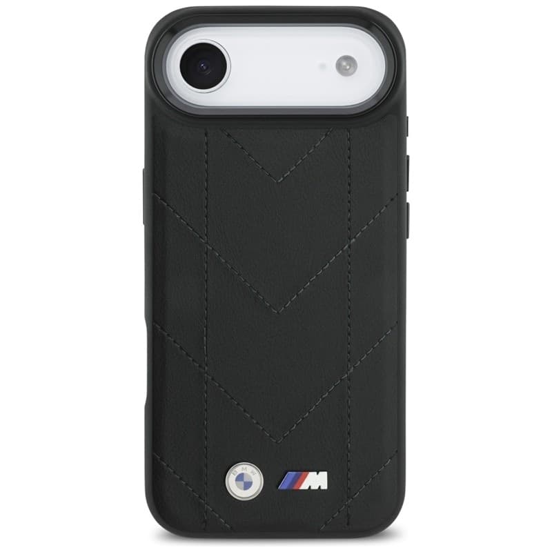 Custodia MagSafe per iPhone Air con logo trapuntato BMW M (nera) - 3