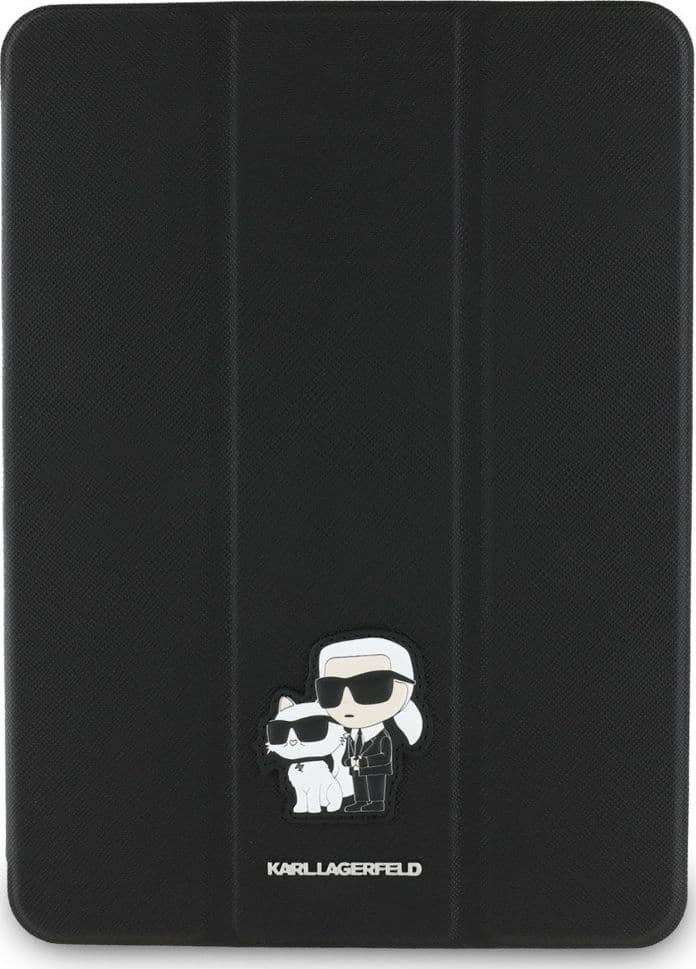 Karl Lagerfeld Book Cover Saffiano Magnetic Karl & Choupette - Case iPad Air 11” M3 (2025) / iPad Air 11” M2 (2024) (black) - 2