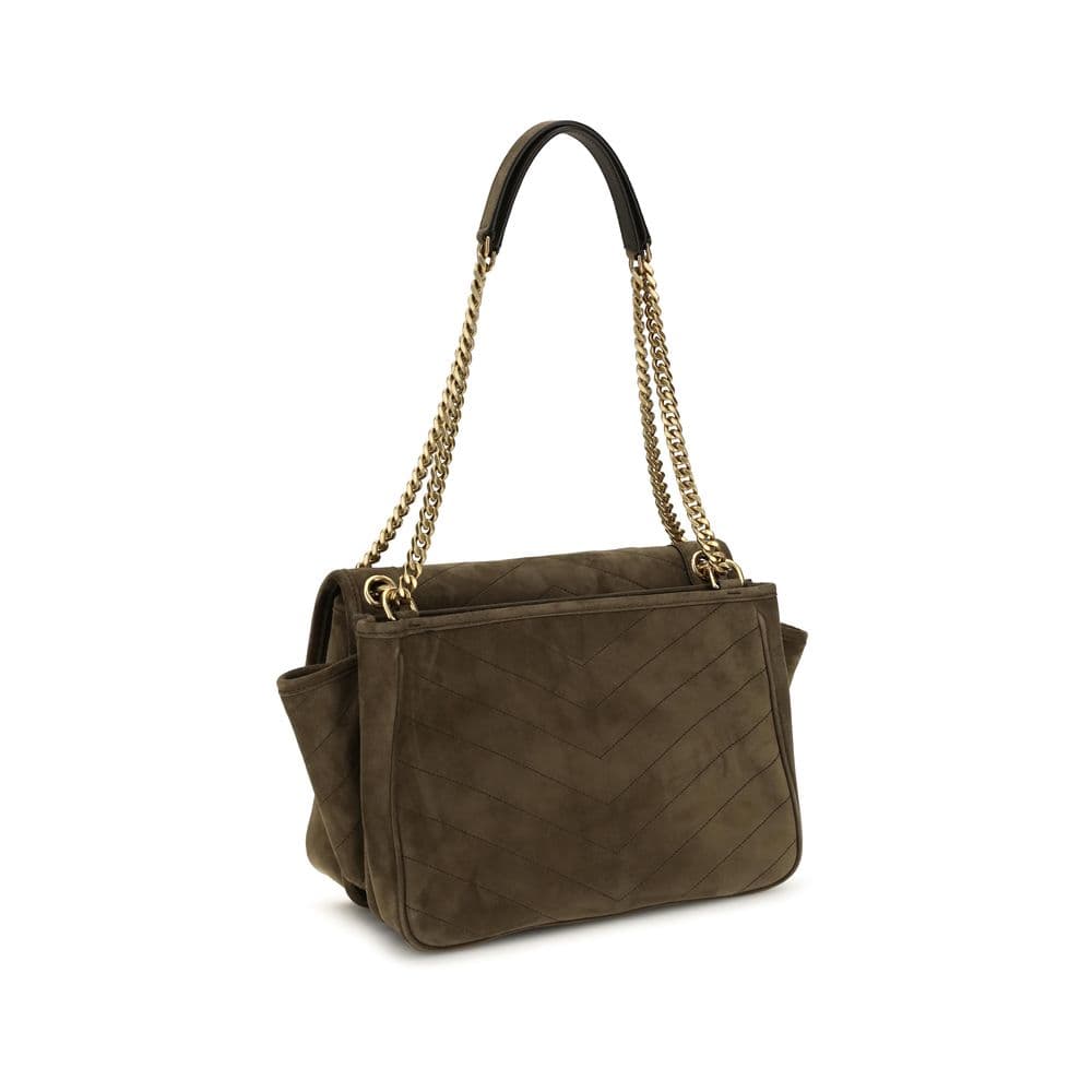 Saint Laurent Bicolor Suede Leather Shoulder Bag - 3