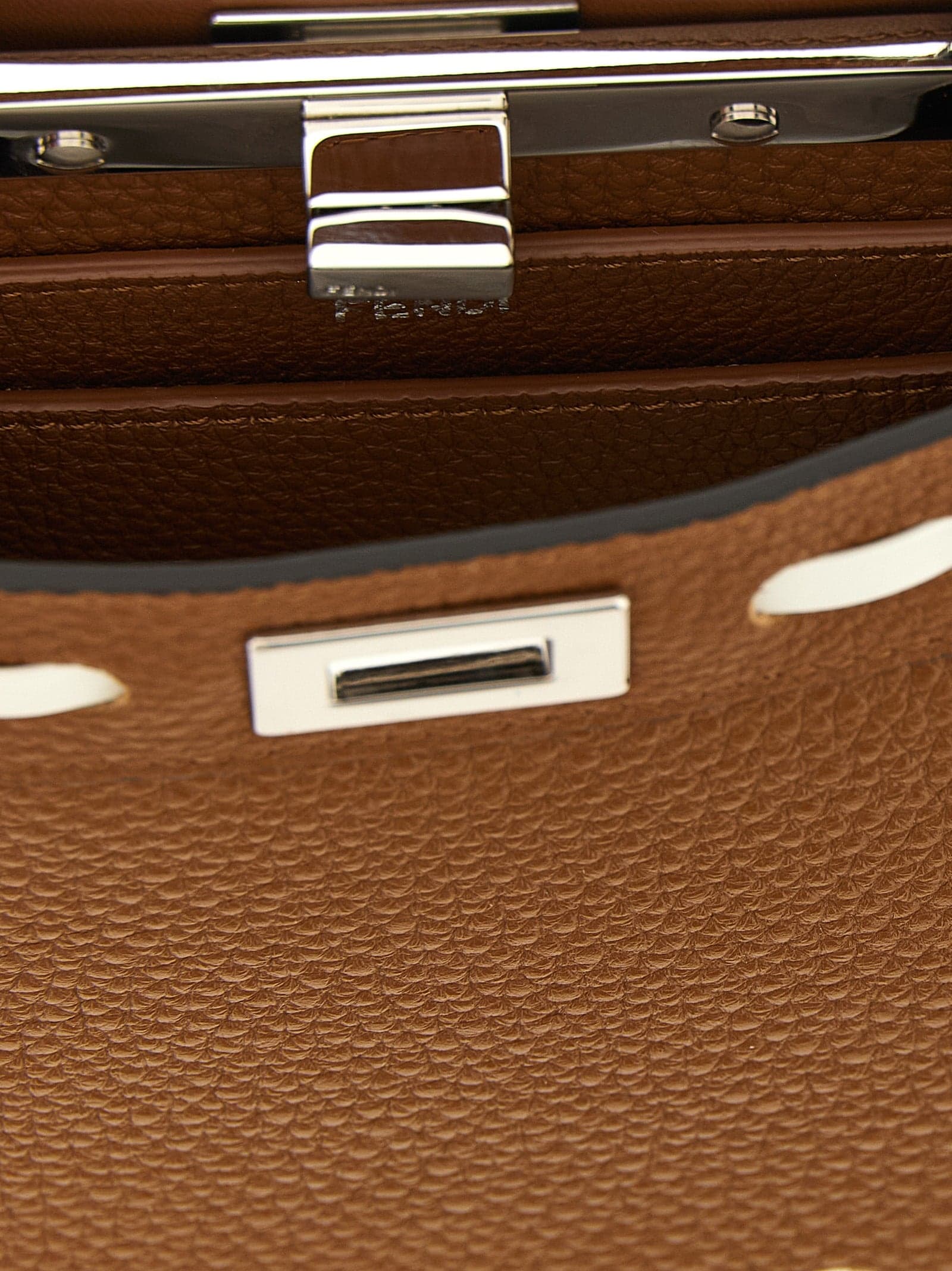 Fendi Brown Calfskin Handbag - 4