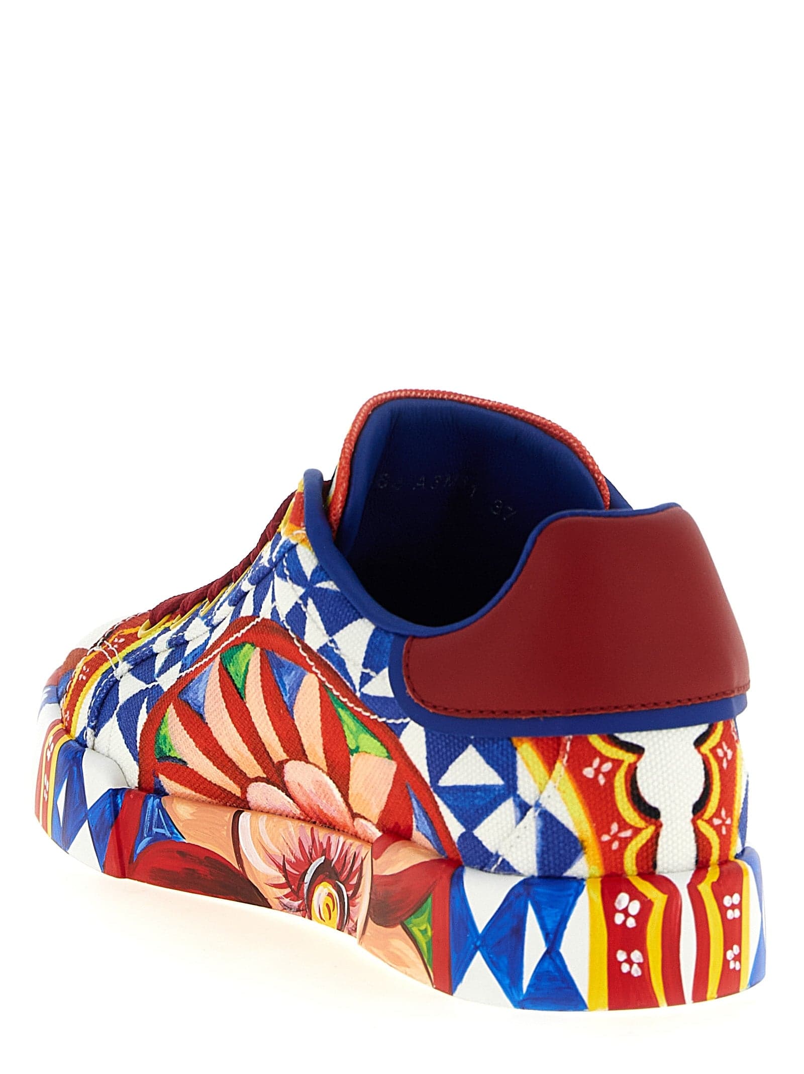 Dolce & Gabbana Multicolor Cotton Low Top Sneakers - 3