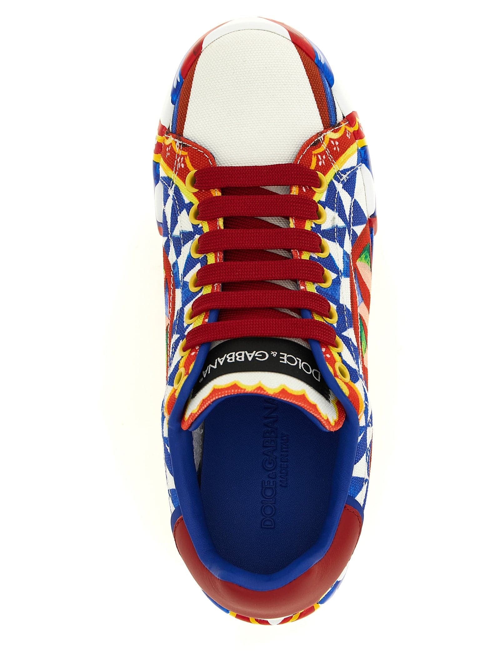 Dolce & Gabbana Multicolor Cotton Low Top Sneakers - 4