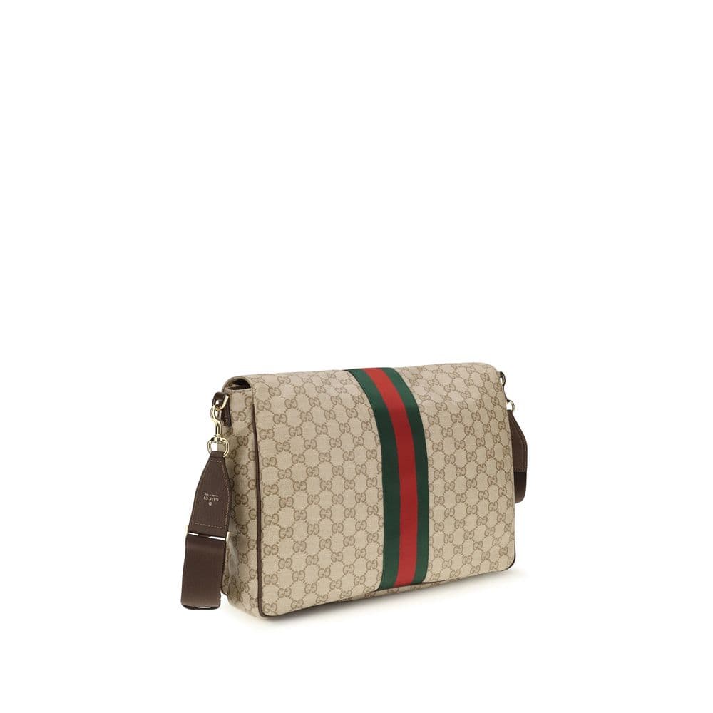 Gucci Beige Cotton Shoulder Bag - 3