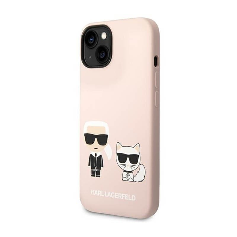Karl Lagerfeld Liquid Silicone Karl & Choupette MagSafe - Case for iPhone 14 Plus (Pink) - 2