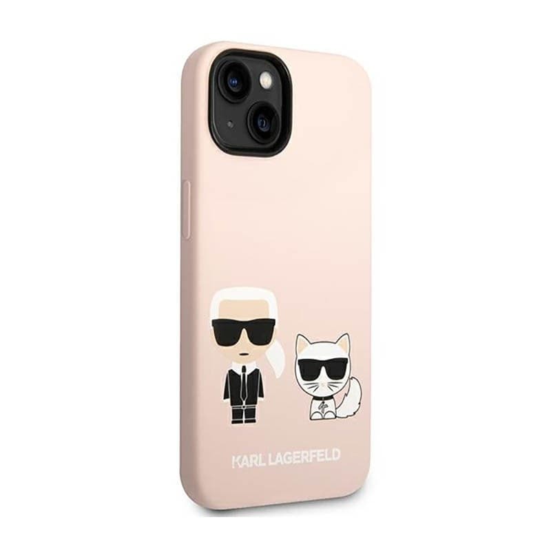 Karl Lagerfeld Liquid Silicone Karl & Choupette MagSafe - Case for iPhone 14 Plus (Pink) - 4