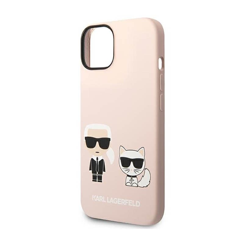 Karl Lagerfeld Liquid Silicone Karl & Choupette MagSafe - Case for iPhone 14 Plus (Pink) - 6