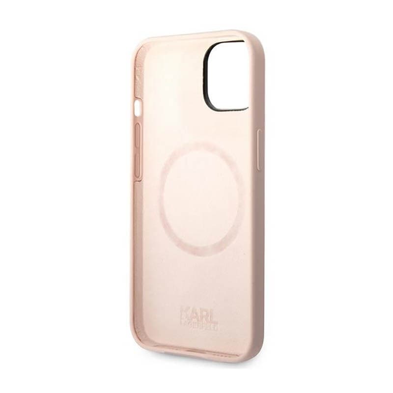 Karl Lagerfeld Liquid Silicone Karl & Choupette MagSafe - Case for iPhone 14 Plus (Pink) - 7