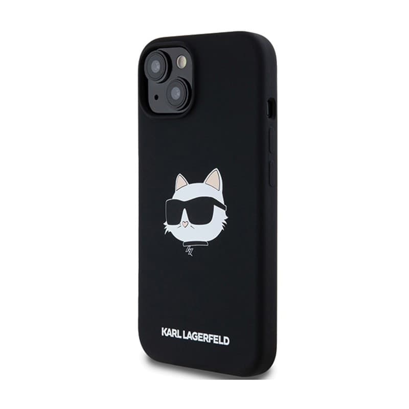 Karl Lagerfeld Silicone Choupette Head MagSafe - iPhone 15 Plus / 14 Plus Case (black) - 2
