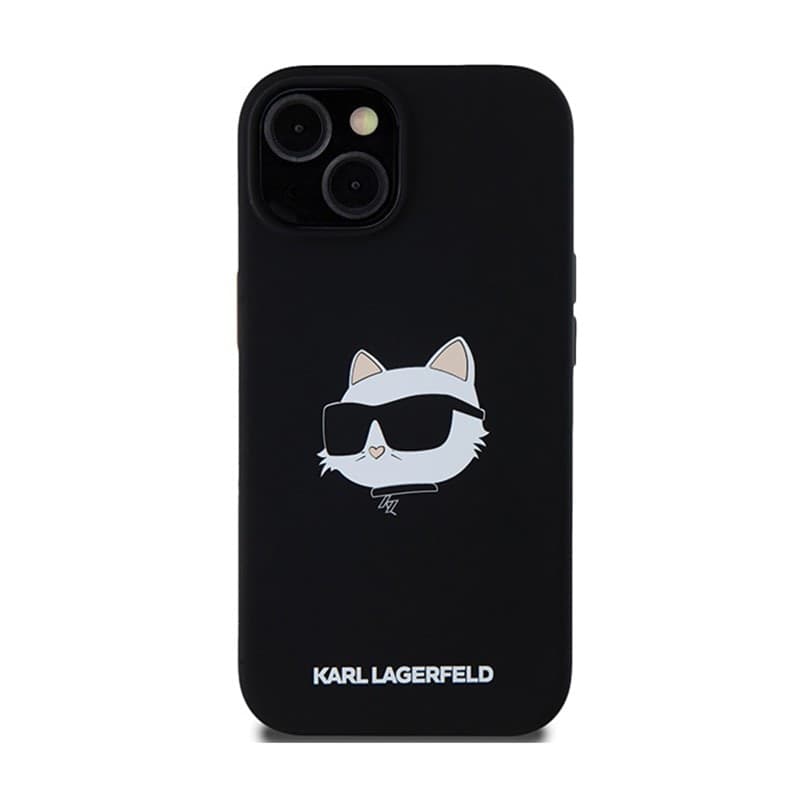 Karl Lagerfeld Silicone Choupette Head MagSafe - iPhone 15 Plus / 14 Plus Case (black) - 3
