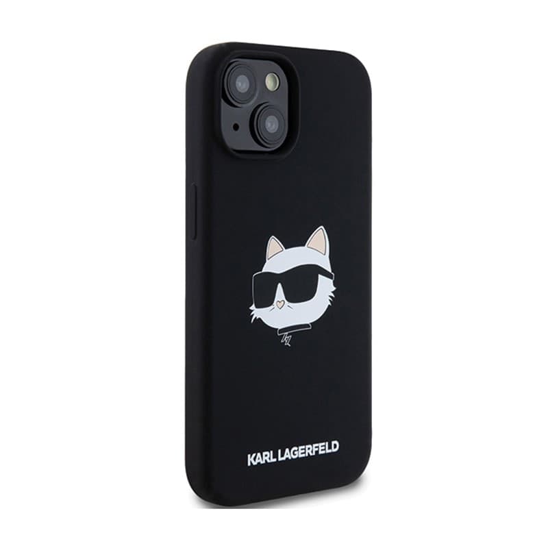 Karl Lagerfeld Silicone Choupette Head MagSafe - iPhone 15 Plus / 14 Plus Case (black) - 4