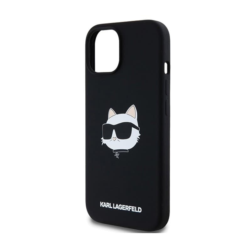 Karl Lagerfeld Silicone Choupette Head MagSafe - iPhone 15 Plus / 14 Plus Case (black) - 6