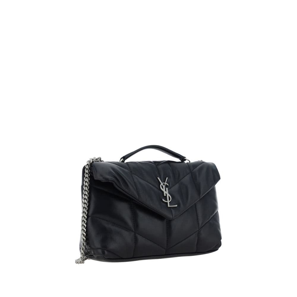 Saint Laurent Black Lamb Ovis Aries Shoulder Bag - 2