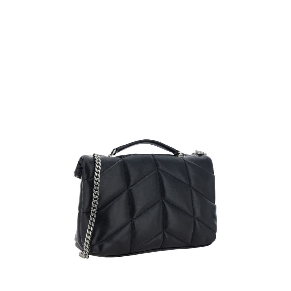 Saint Laurent Black Lamb Ovis Aries Shoulder Bag - 3