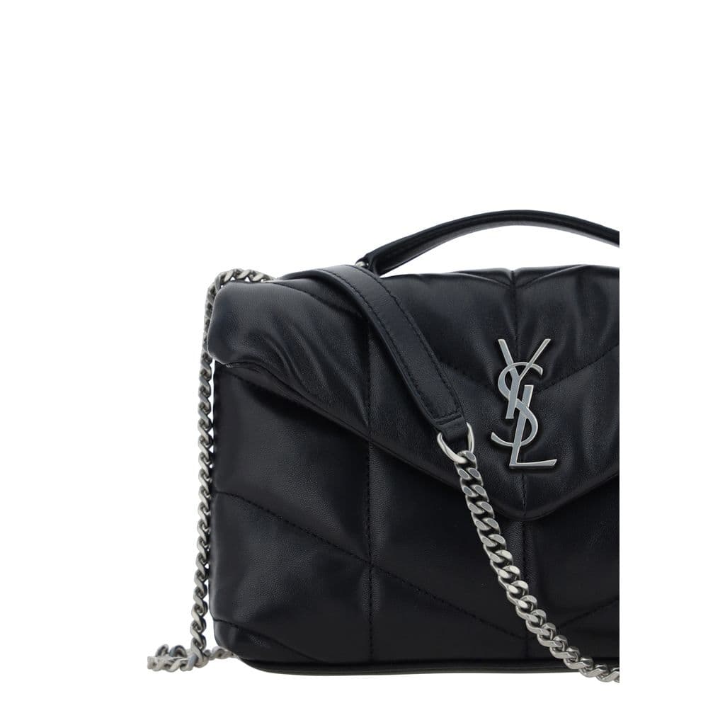 Saint Laurent Black Lamb Ovis Aries Shoulder Bag - 4