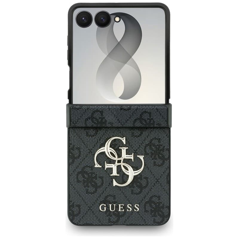 Guess Big 4G Logo - Custodia per Samsung Galaxy Z Flip 8 (Nero) - 2