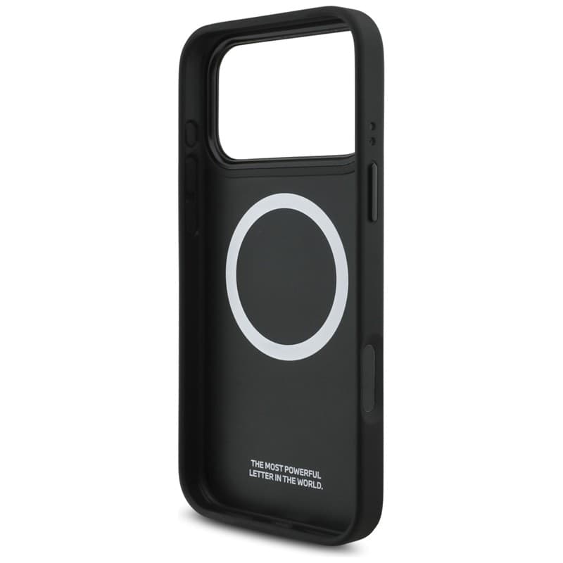 Custodia MagSafe con logo BMW M a strisce perforate per iPhone 17 Pro Max (rossa) - 7