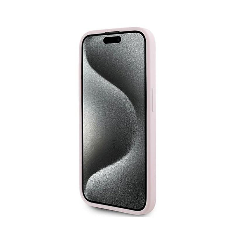 Karl Lagerfeld Diagonal Quilted Script - Case for iPhone 15 Pro Max (Pink) - 5