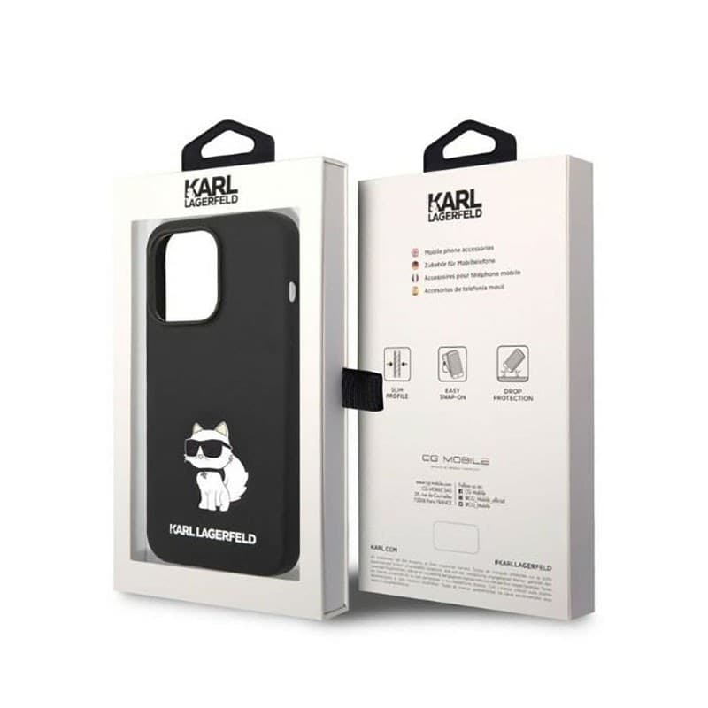 Karl Lagerfeld Silicone NFT Choupette - Case for iPhone 14 Pro Max (Black) - 8
