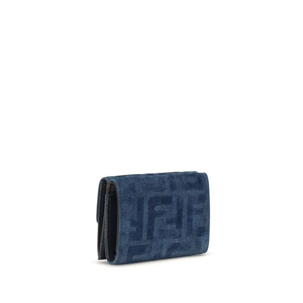 Fendi Blue Cotton Wallet - 2
