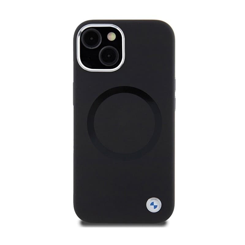 BMW Signature Liquid Silicone MagSafe - Case for iPhone 15 (Black) - 3