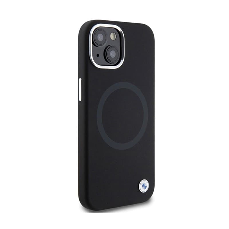 BMW Signature Liquid Silicone MagSafe - Case for iPhone 15 (Black) - 4