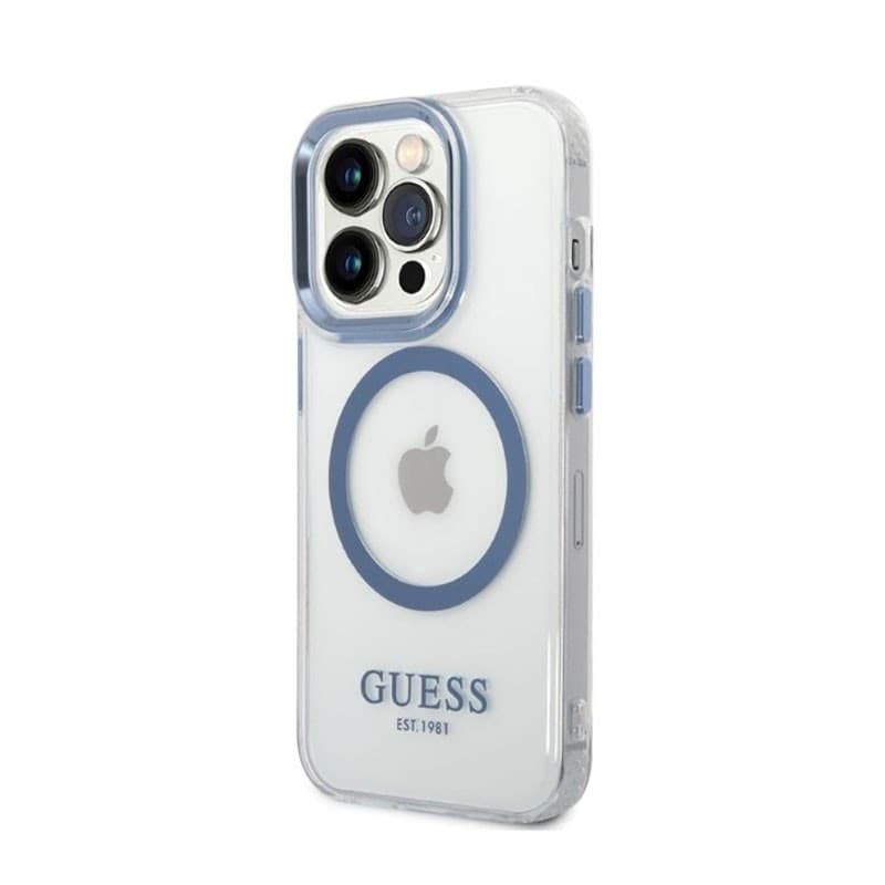 Guess Metal Outline MagSafe - Case for iPhone 14 Pro (Clear) - 2