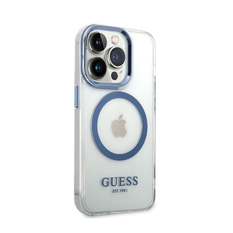 Guess Metal Outline MagSafe - Case for iPhone 14 Pro (Clear) - 4