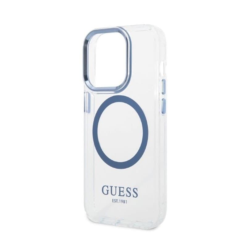 Guess Metal Outline MagSafe - Case for iPhone 14 Pro (Clear) - 6