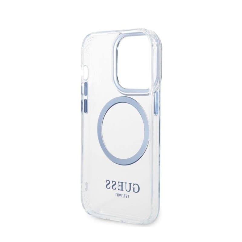 Guess Metal Outline MagSafe - Case for iPhone 14 Pro (Clear) - 7
