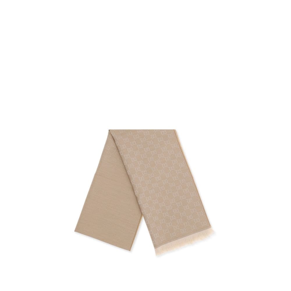 Gucci Beige Wool Oves Aries Foulard - 2