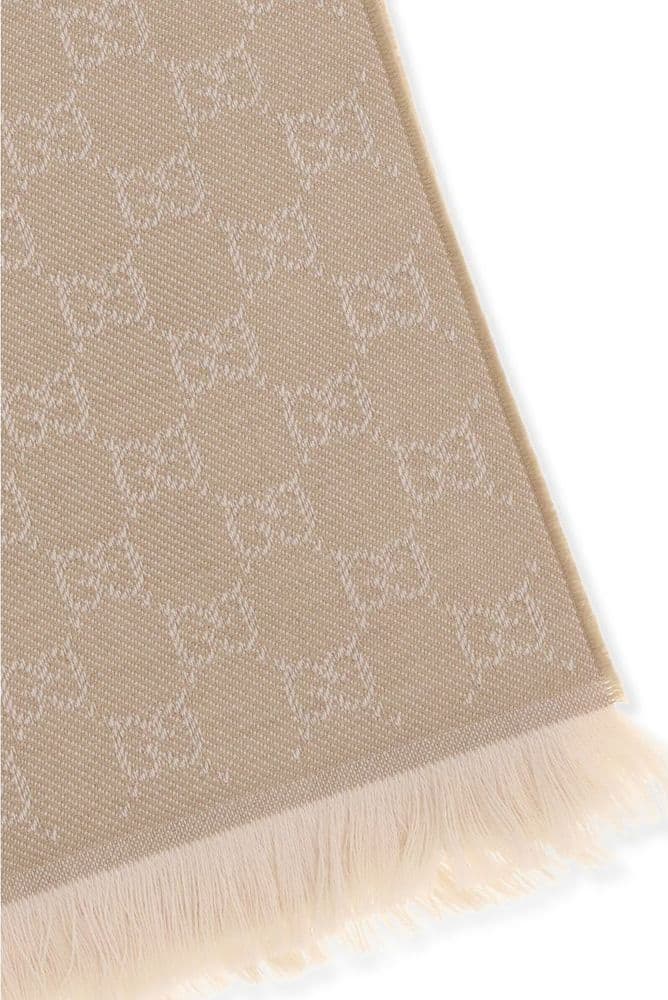 Gucci Beige Wool Oves Aries Foulard - 3
