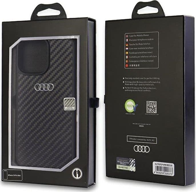 Audi Carbon Fiber - Case for iPhone 14 Pro Max (Black) - 3